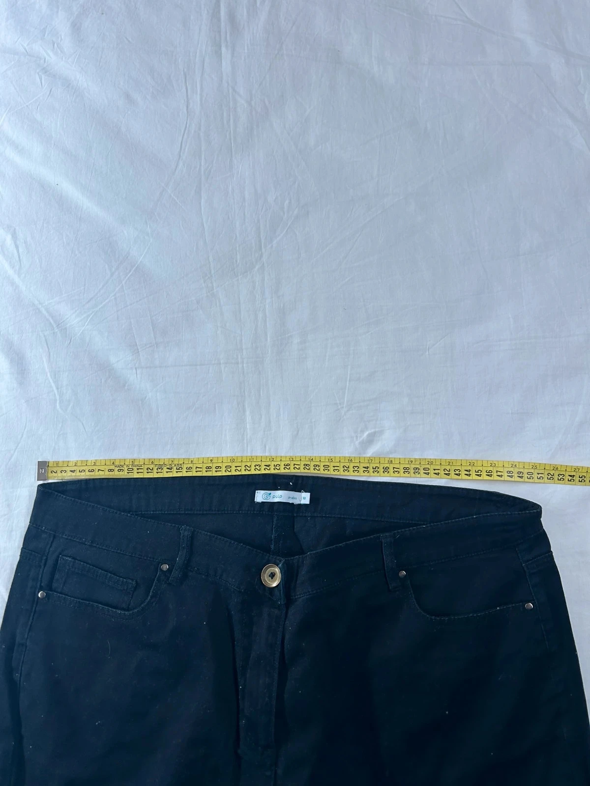 Calça jeans preta de corte reto GÉMO – photo 8